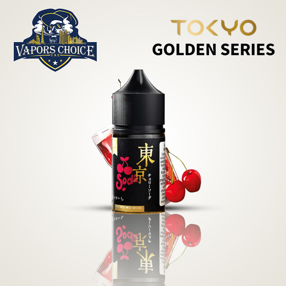 TOKYO E-JUICES SALTNIC 30ML GOLDEN SERIES Cherry Soda UAE Abu Dhabi
